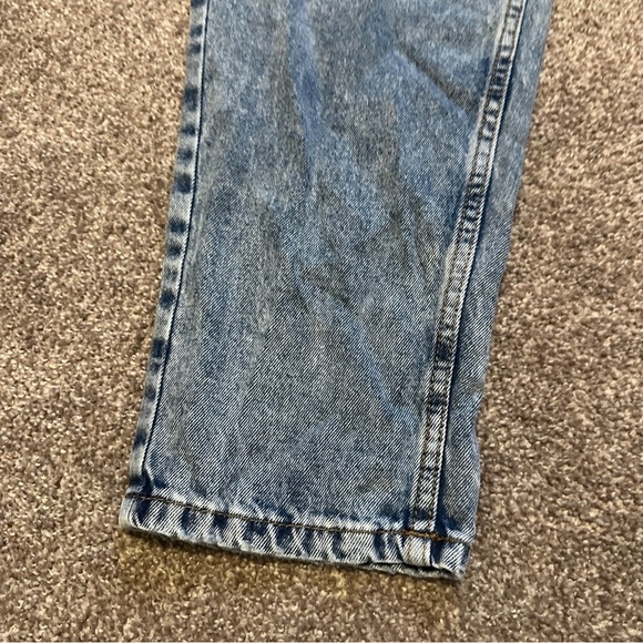 Guess Reda Fold Over High Waist Acid Wash Straight Leg Jeans Women’s Size 30 - Picture 8 of 16